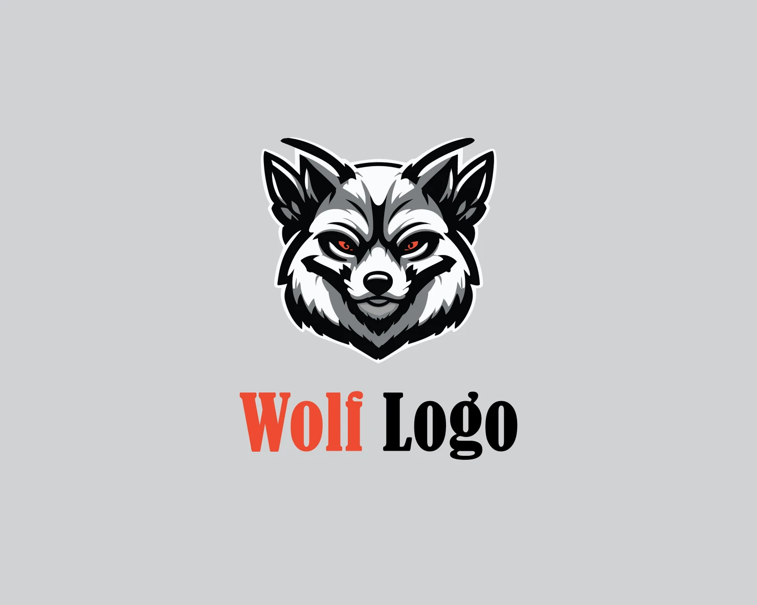 Wolf customizable logo design #34842