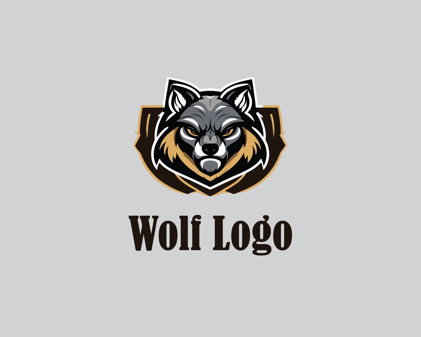 Wolf customizable logo design #34844