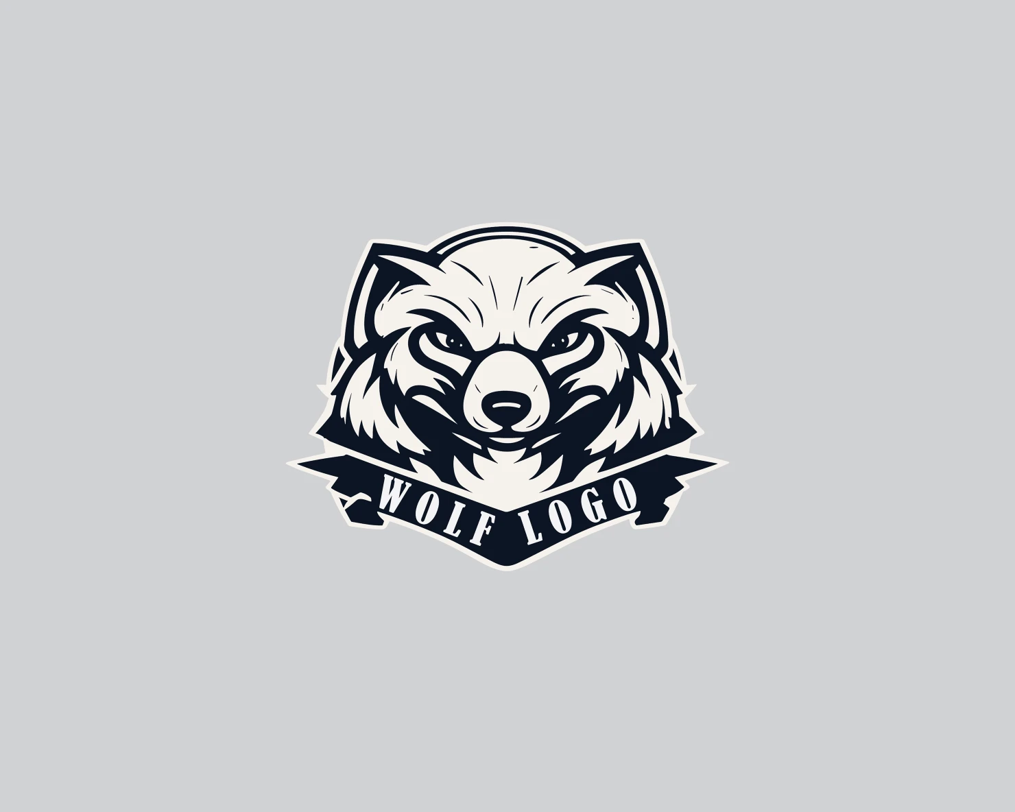 Wolf customizable logo design #34845