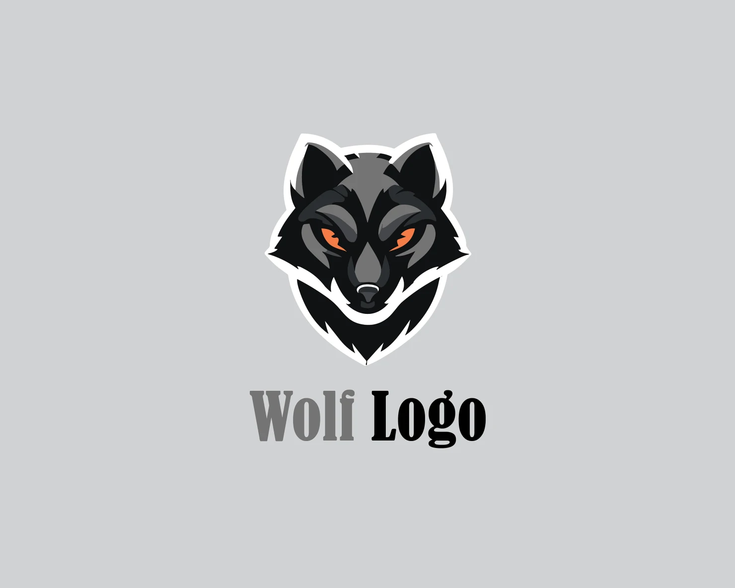 Wolf customizable logo design #34846
