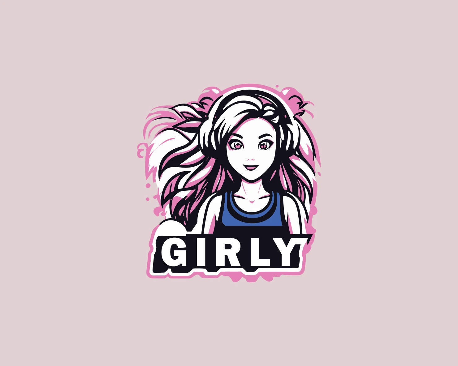 Girly customizable logo design #34852