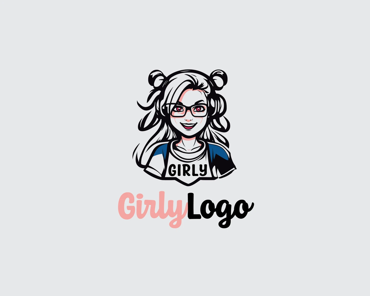 Girly customizable logo design #34853