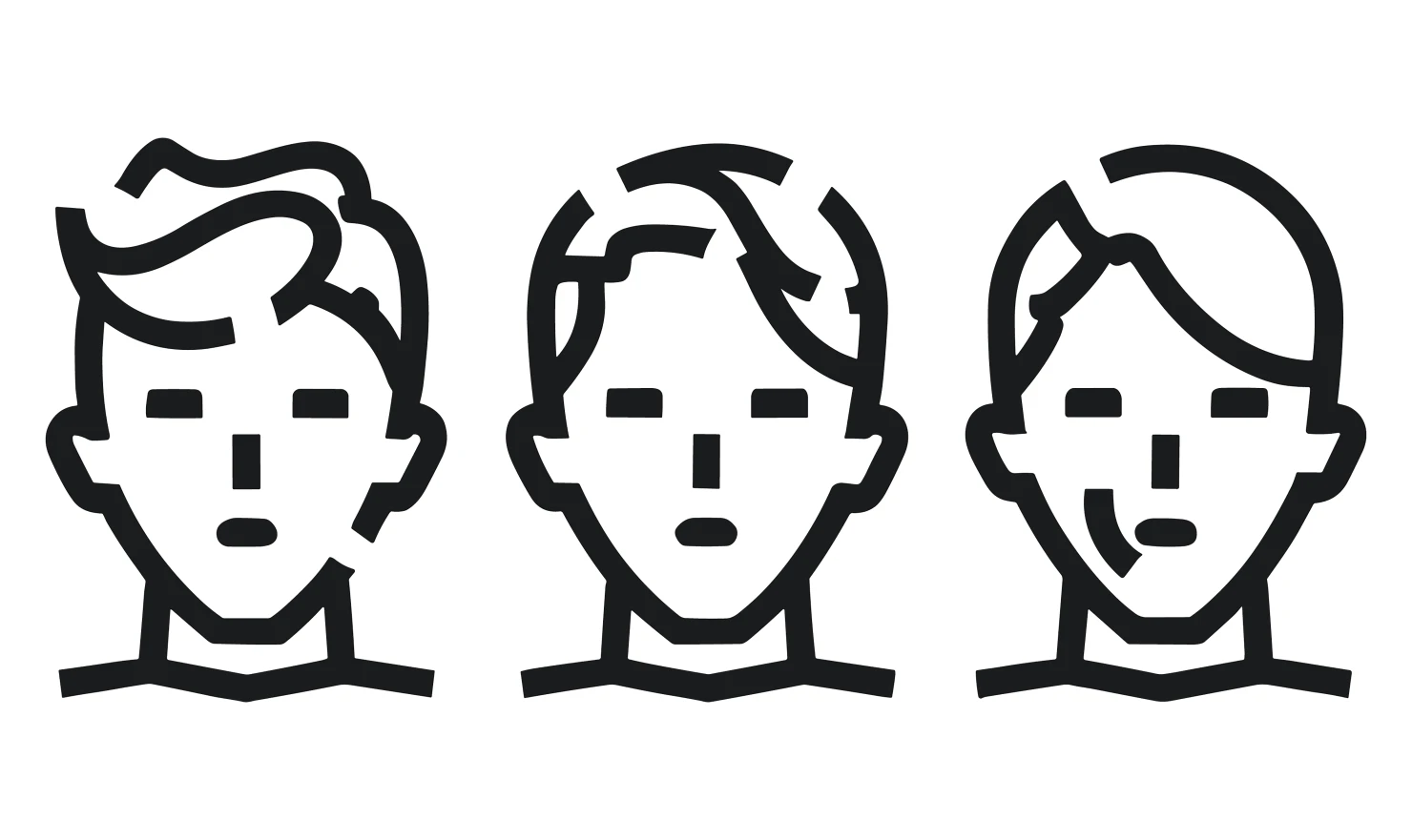 Men customizable icon set design #34863
