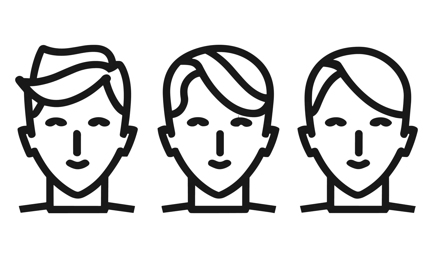 Men customizable icon set design #34864