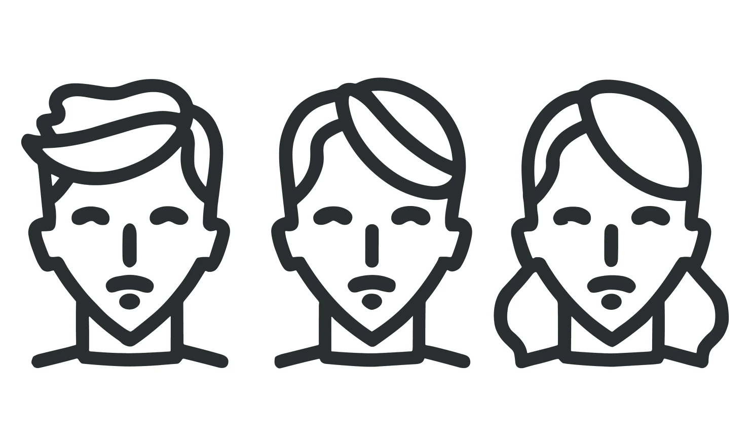 Men customizable icon set design #34866