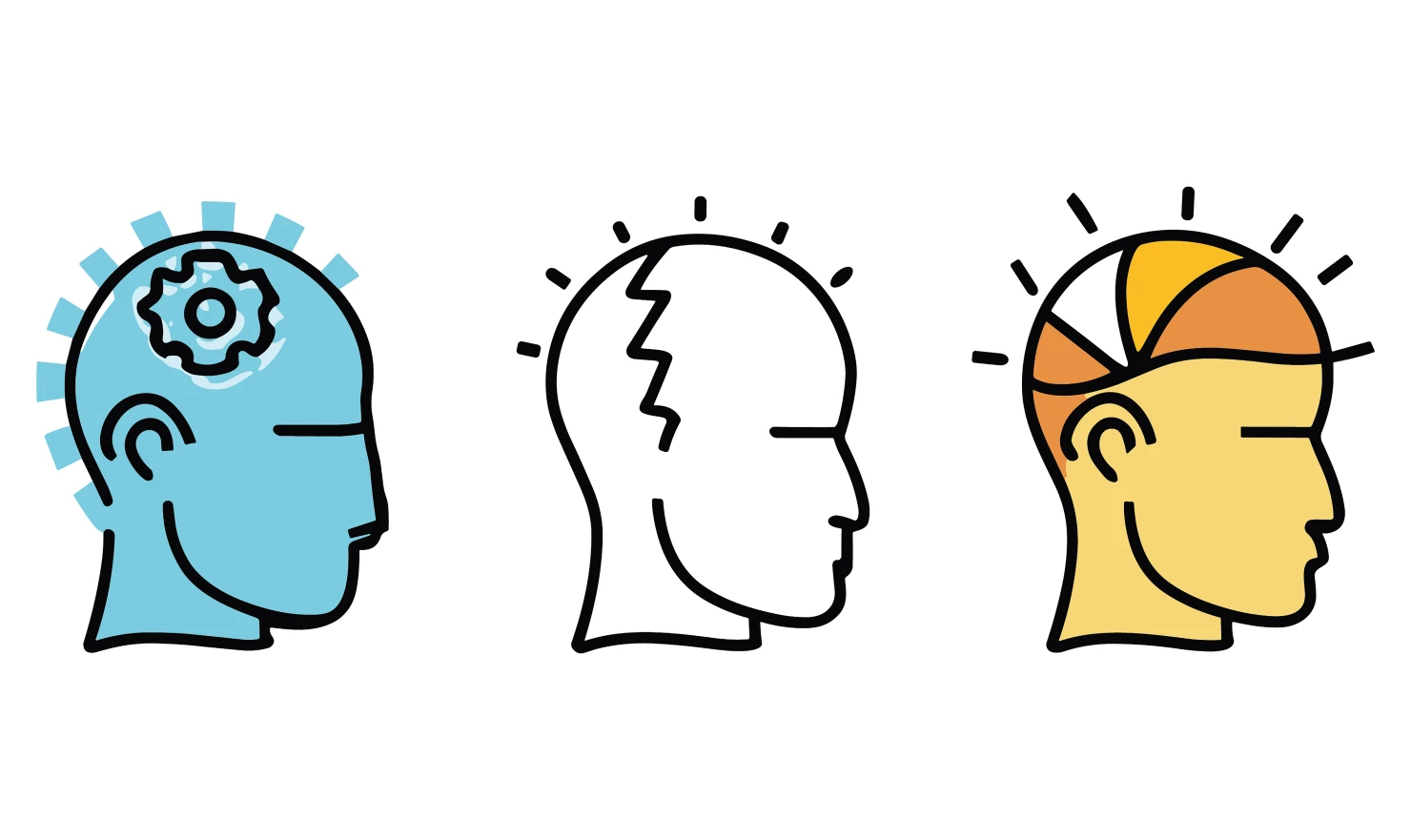 Men customizable icon set design #34868