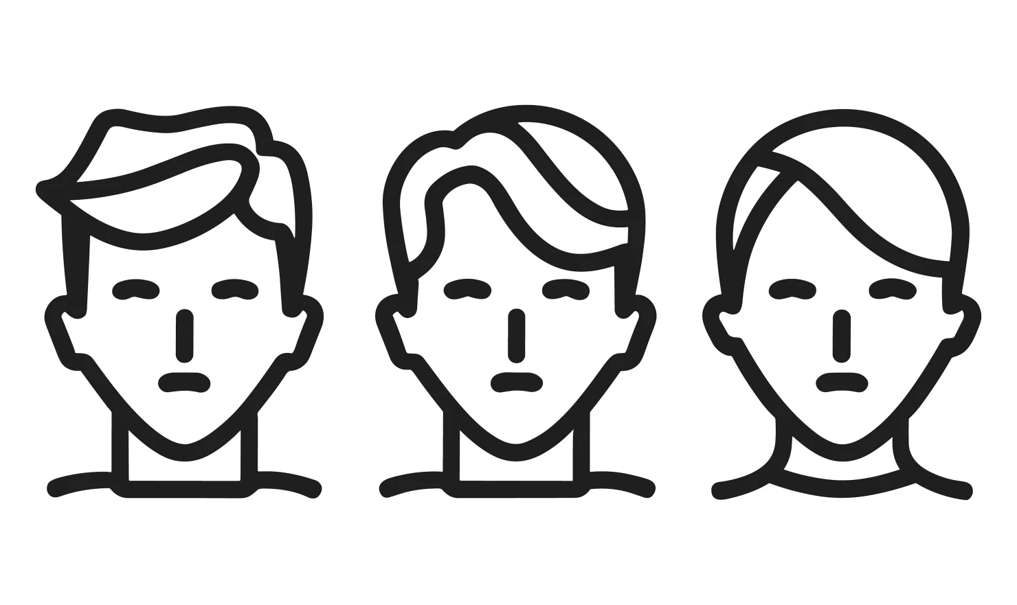 Men customizable icon set design #34869