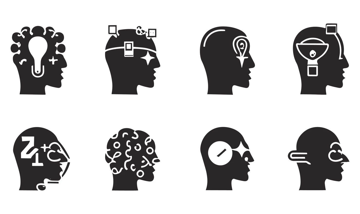 Men customizable icon set design #34874