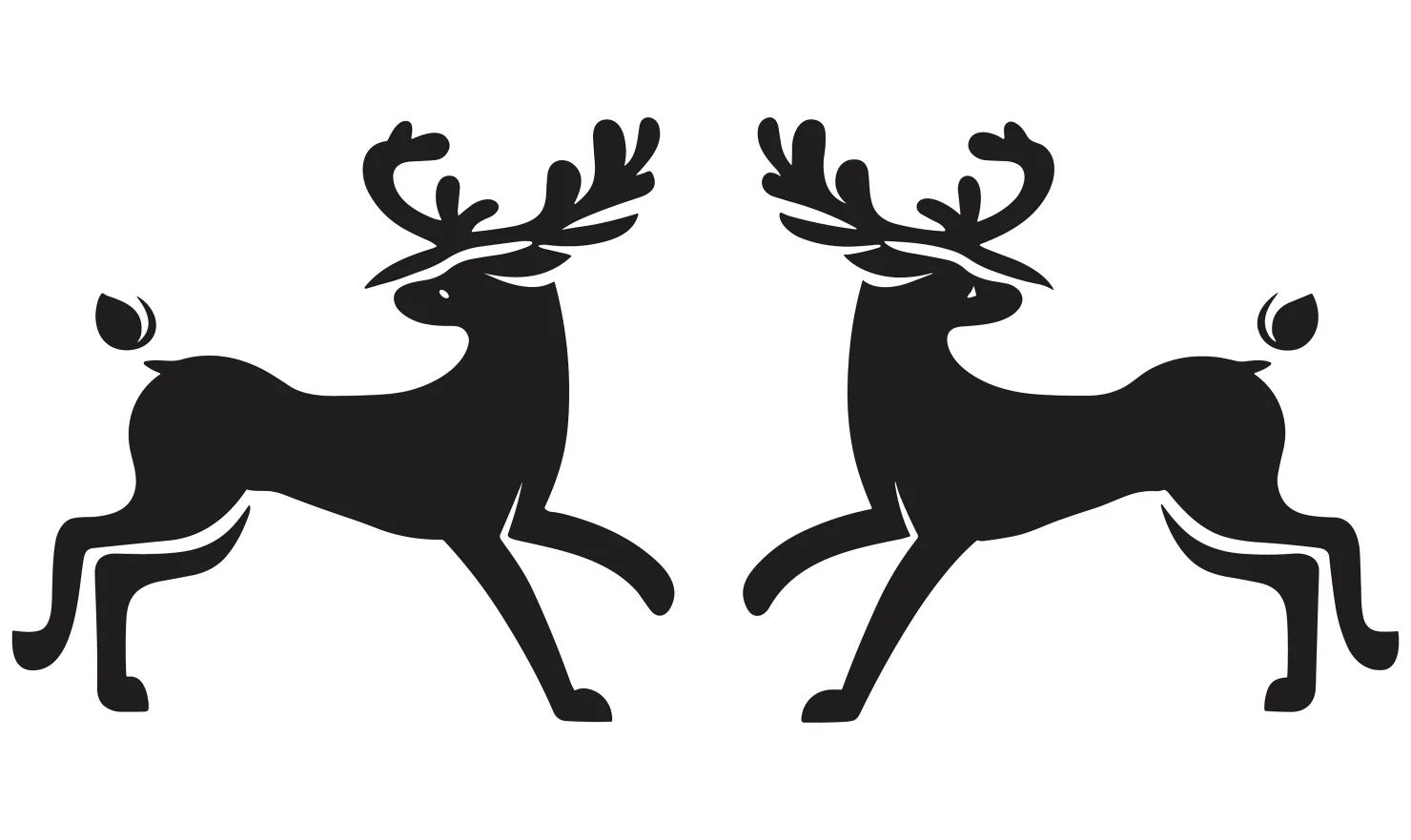 Deer customizable icon set design #34900