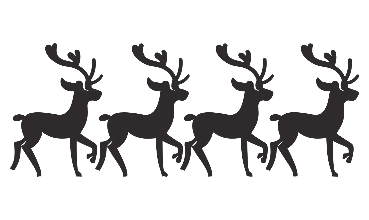 Deer customizable icon set design #34901