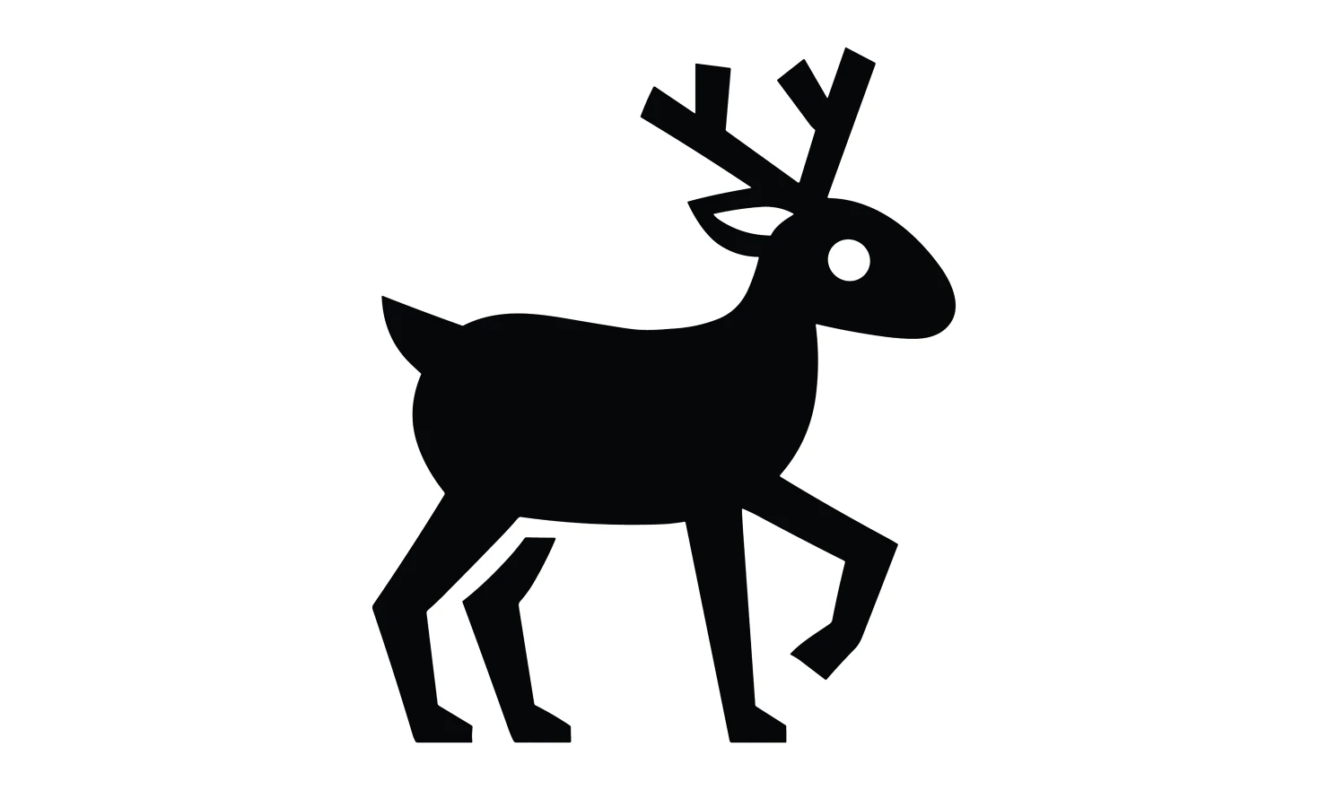 Deer customizable icon set design #34904