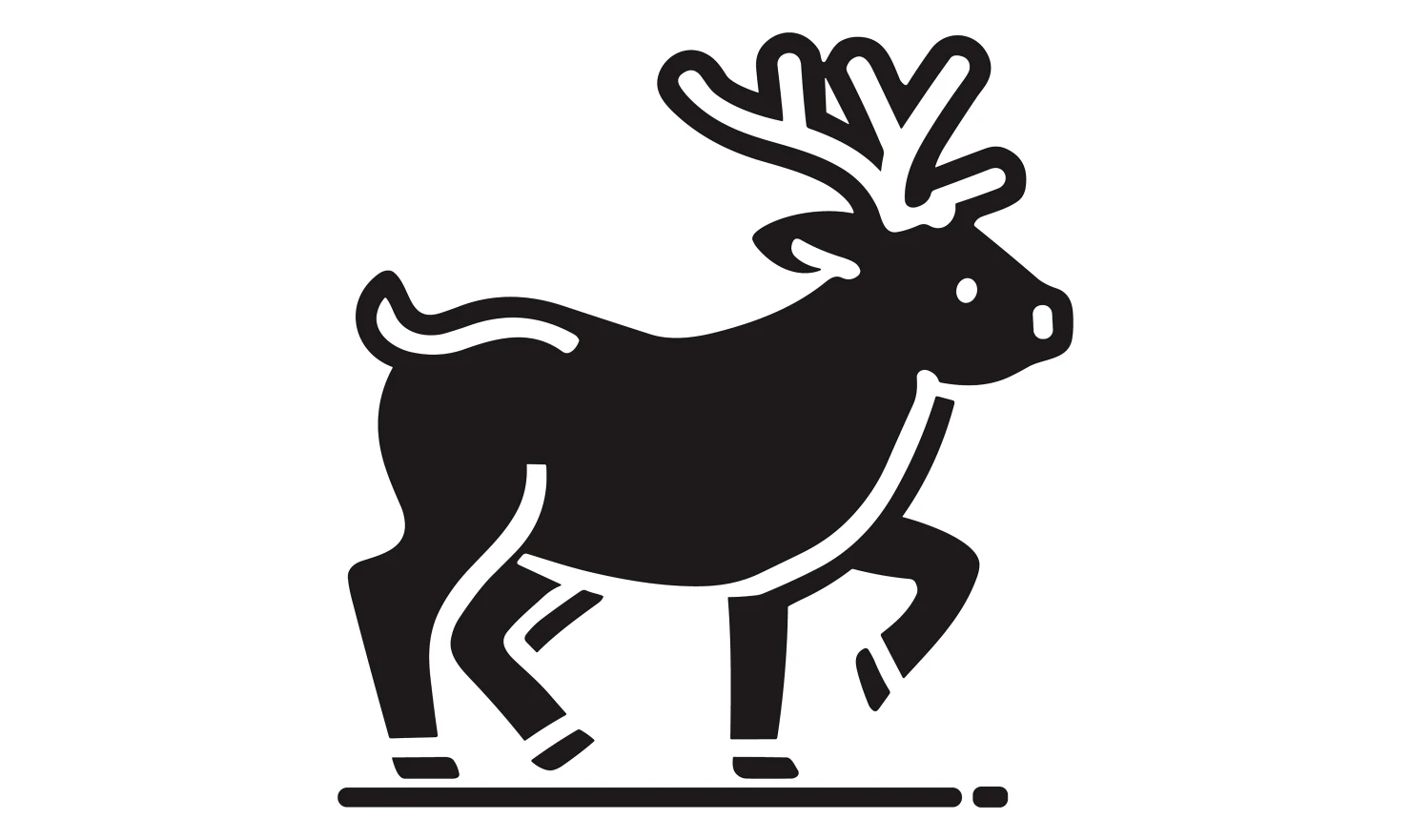 Deer customizable icon set design #34906