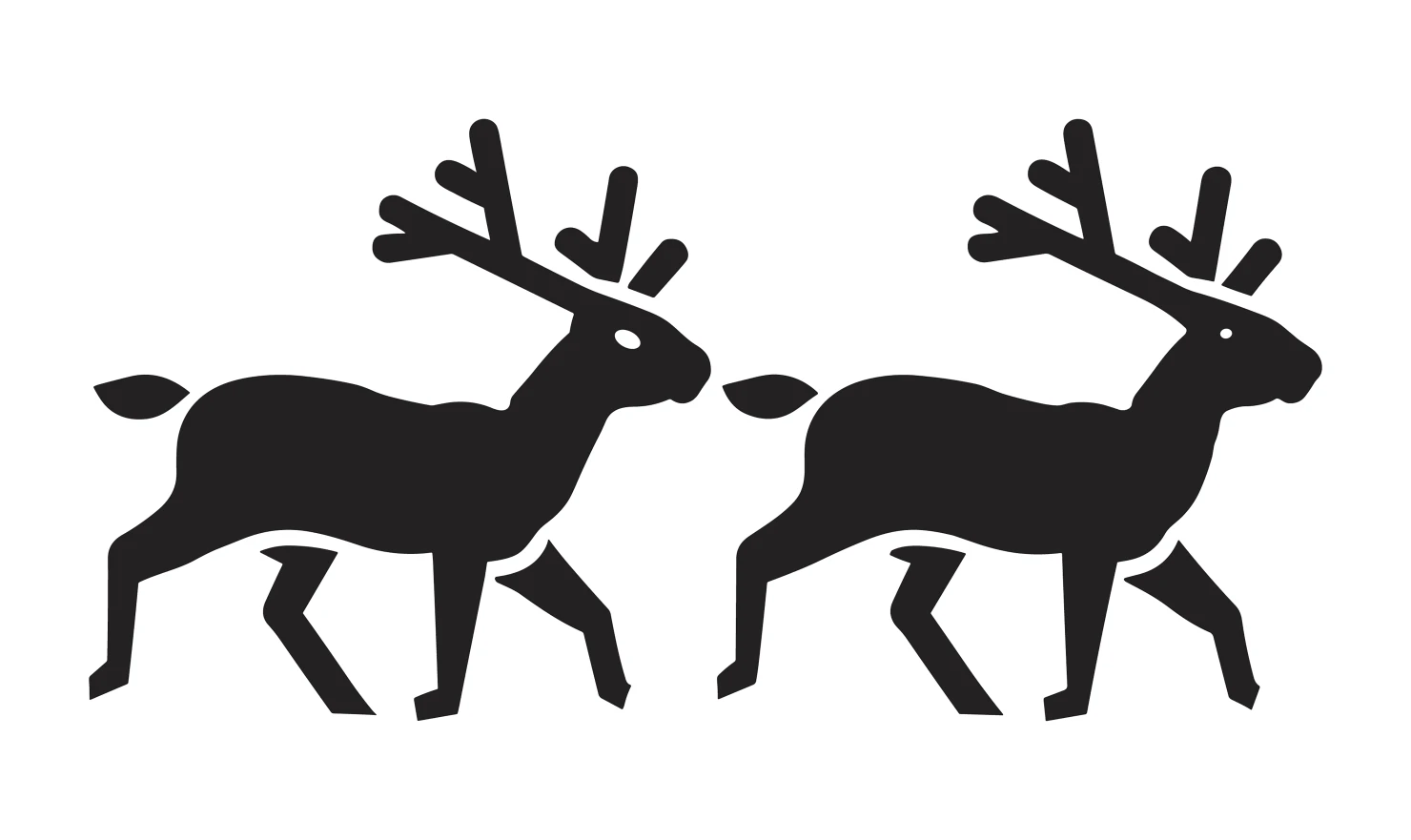Deer customizable icon set design #34910