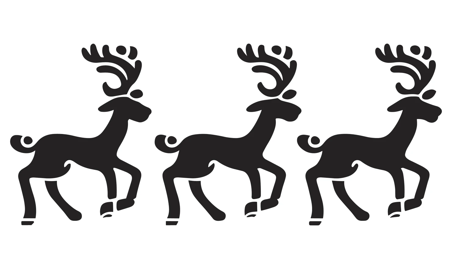 Deer customizable icon set design #34911
