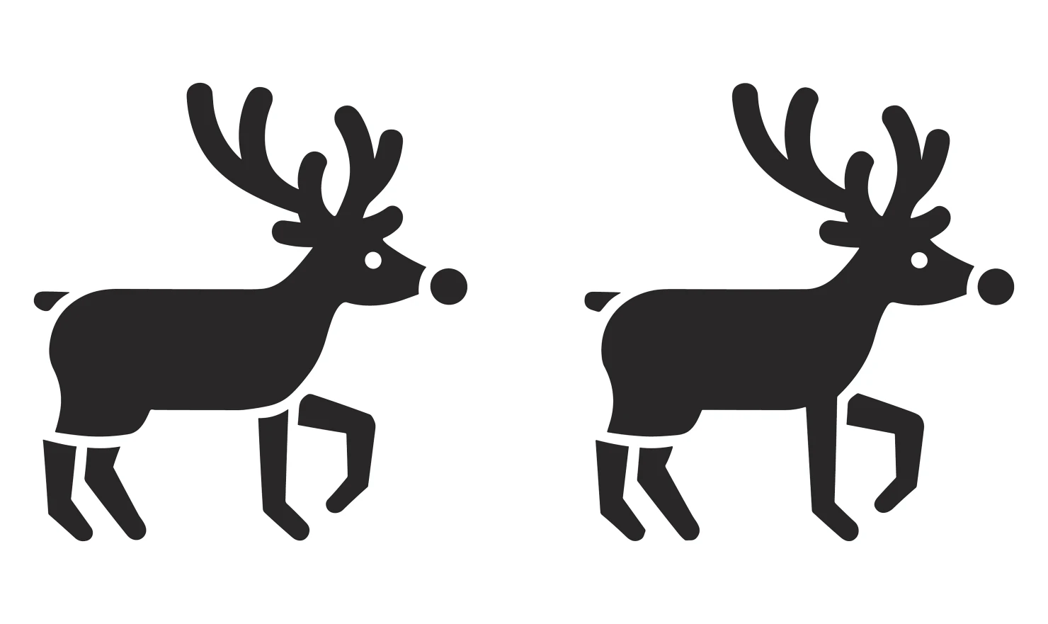 Deer customizable icon set design #34912