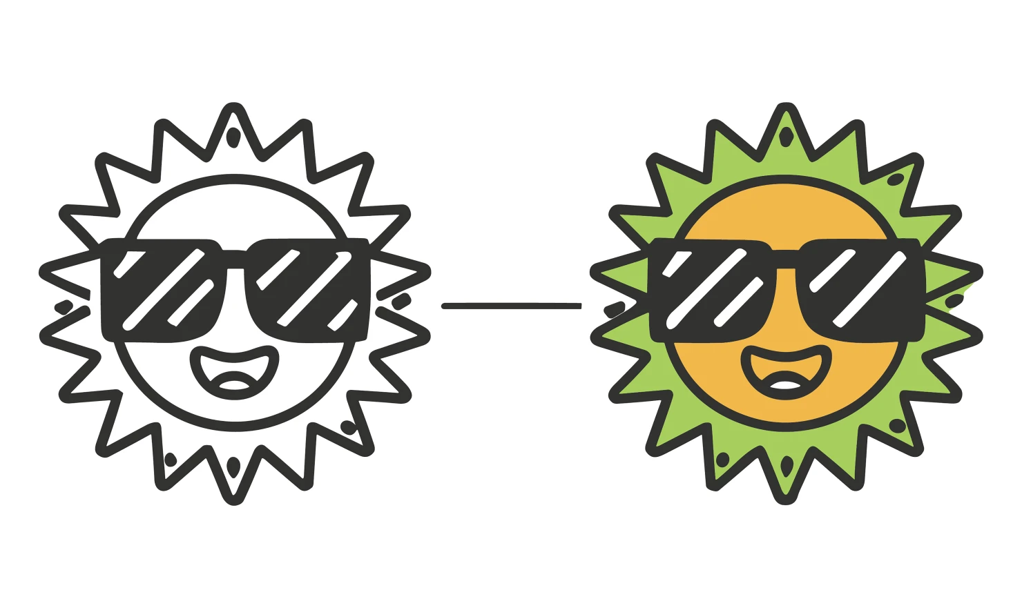 Sunglasses customizable icon set design #34922