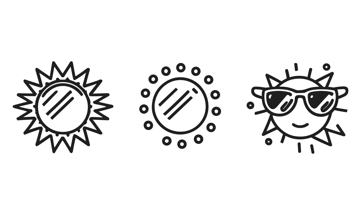 Sunglasses customizable icon set design #34930