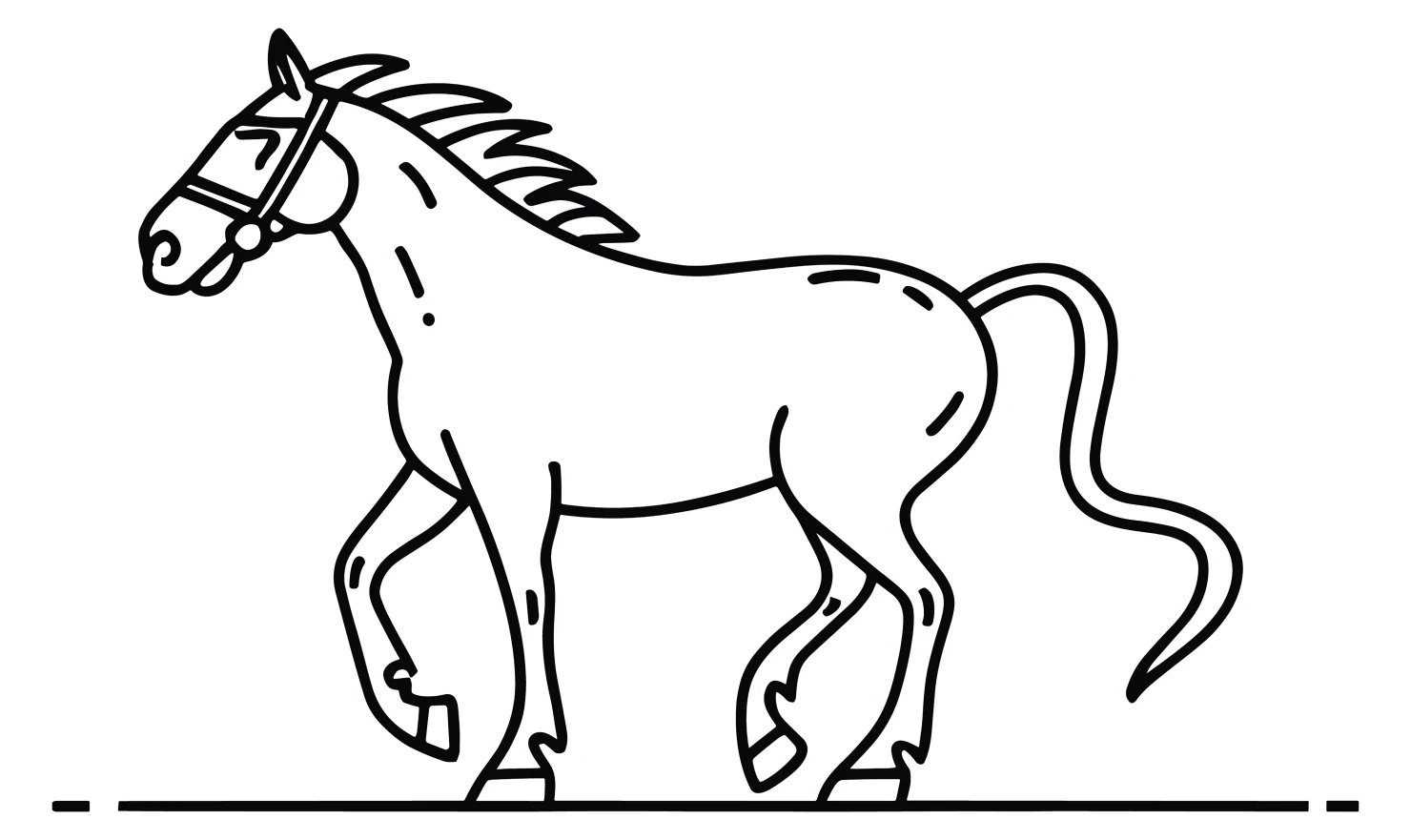 Horse customizable icon set design #34944