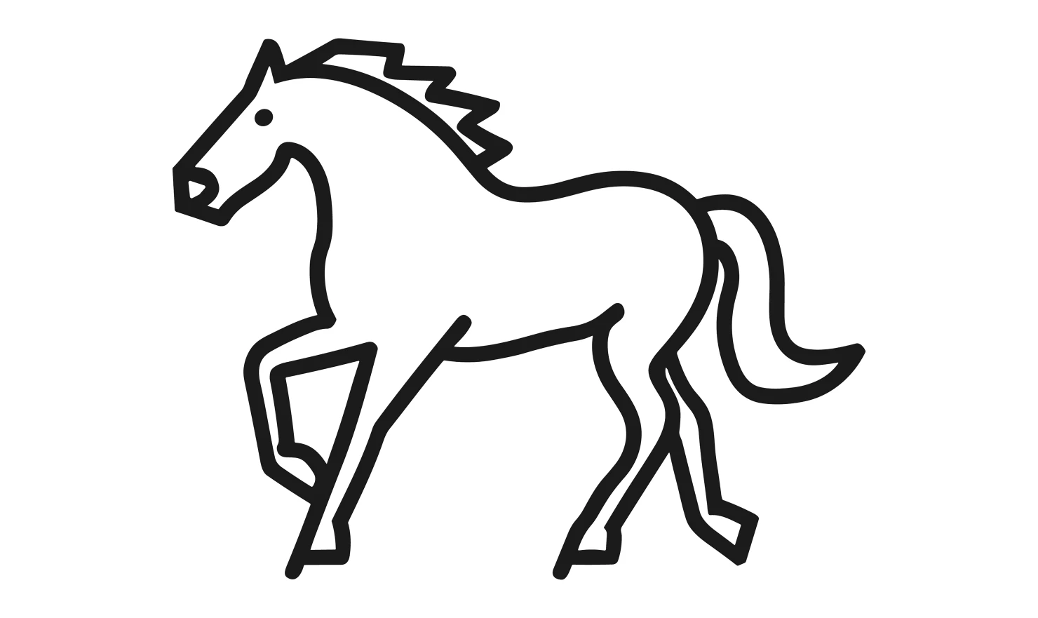 Horse customizable icon set design #34950