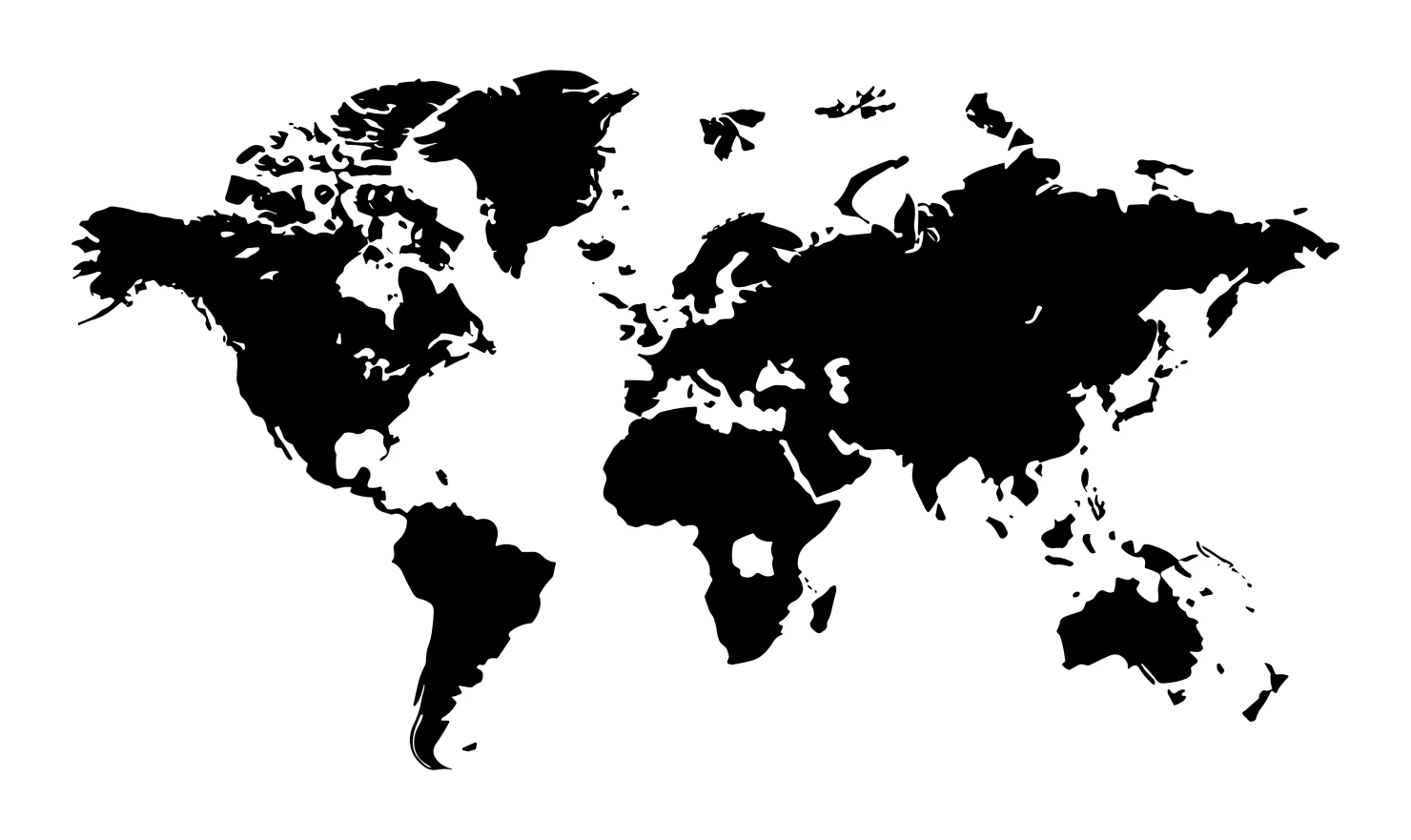 Map customizable silhouettes set design #34986