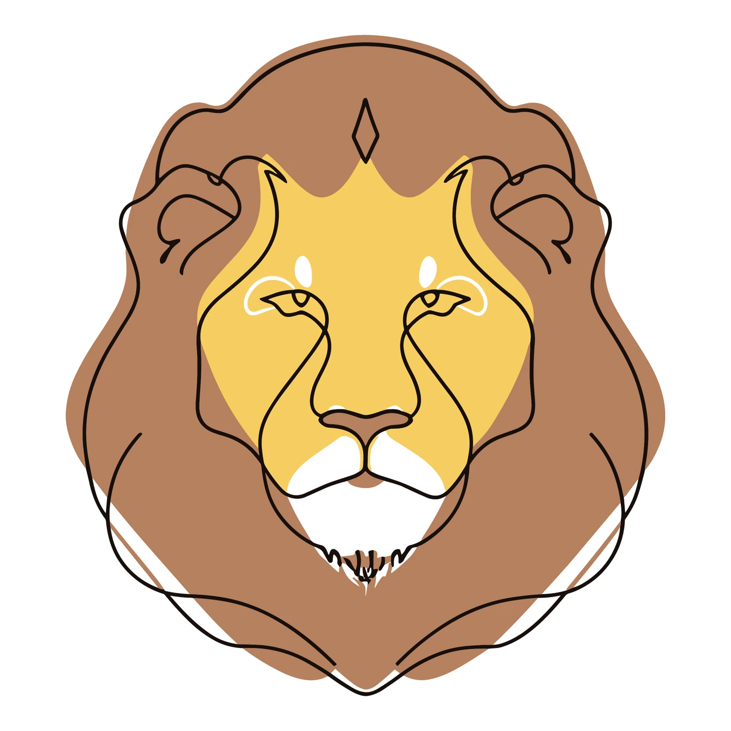Lions customizable icon set design #35022