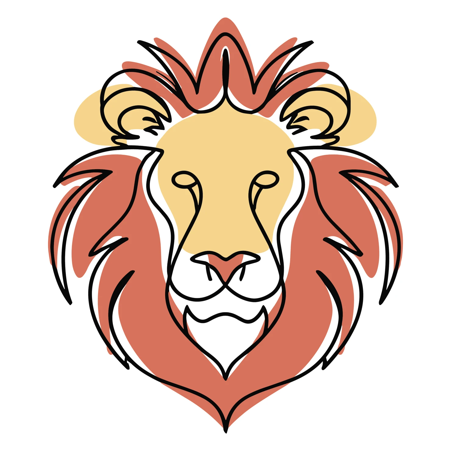 Lions customizable icon set design #35025