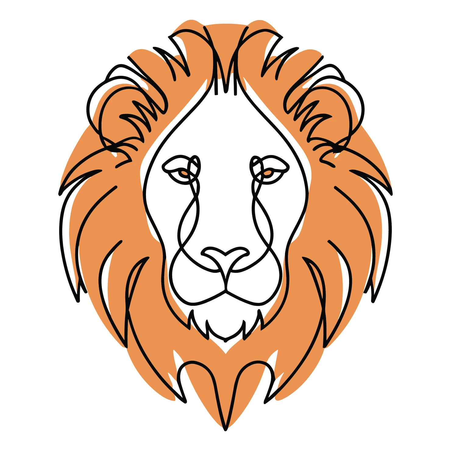 Lions customizable icon set design #35028