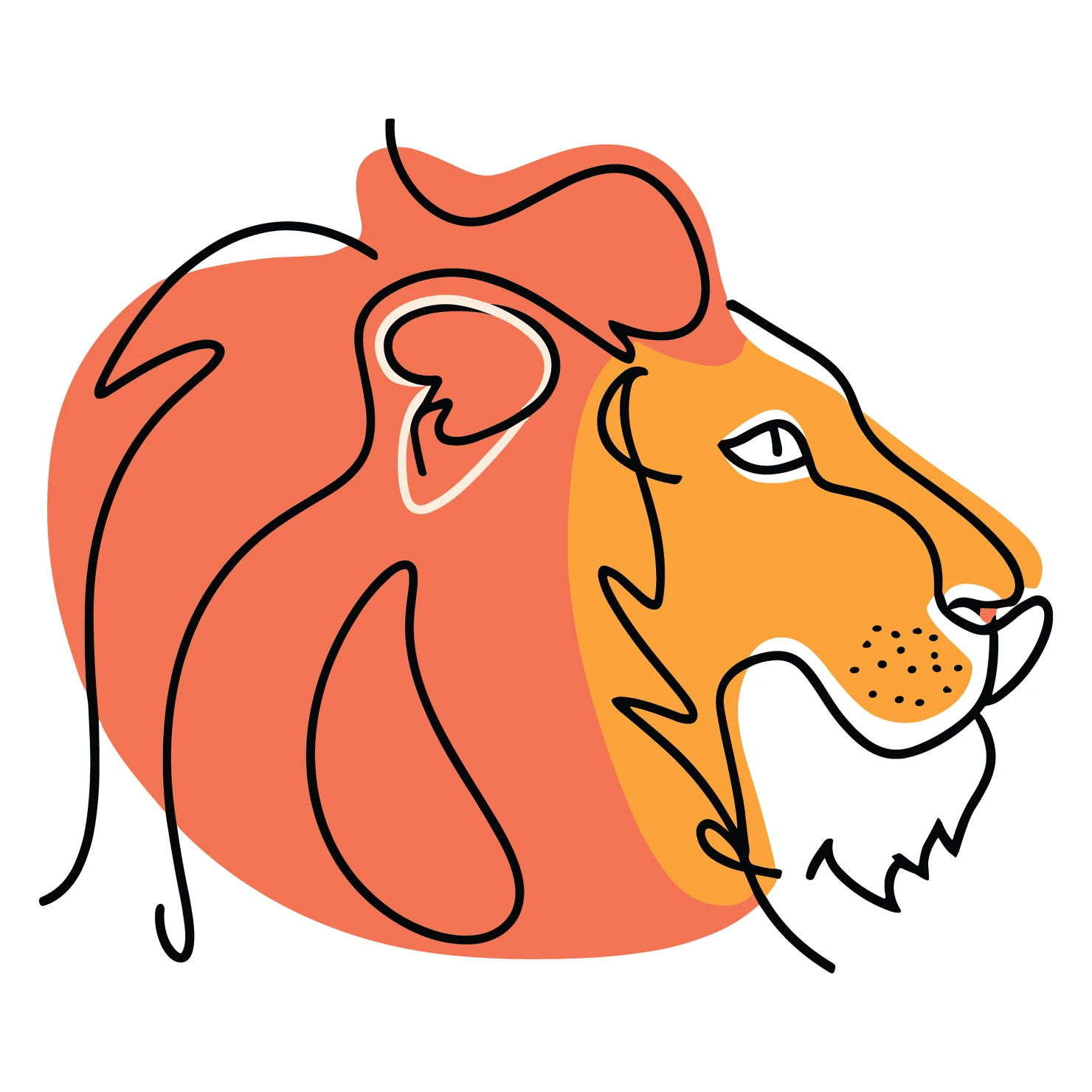 Lions customizable icon set design #35032