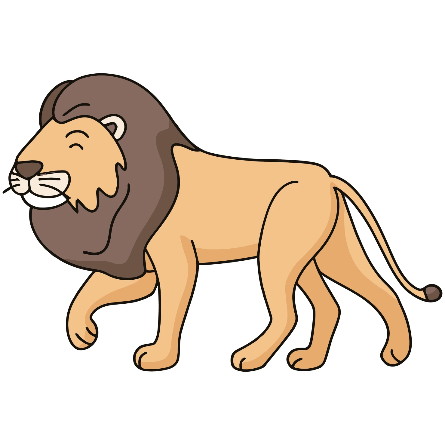 Lions customizable icon set design #35033