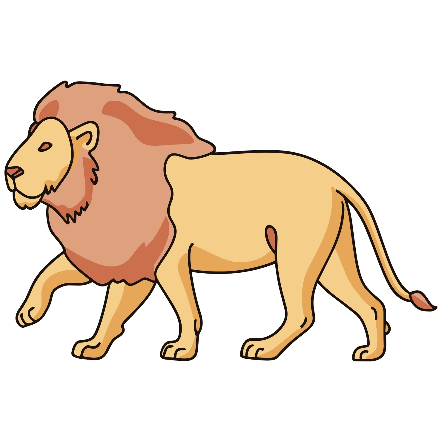 Lions customizable icon set design #35034