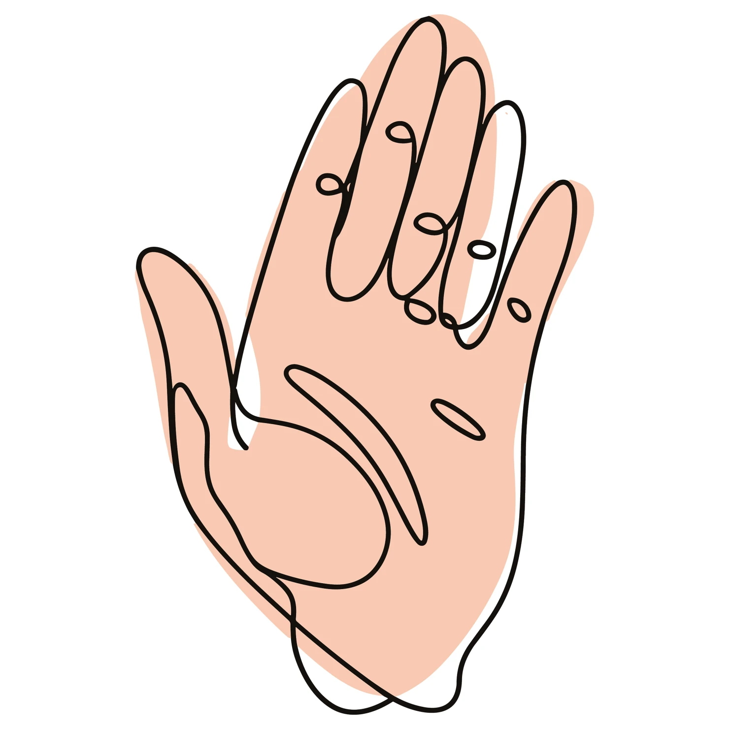 Hands customizable icon set design #35065