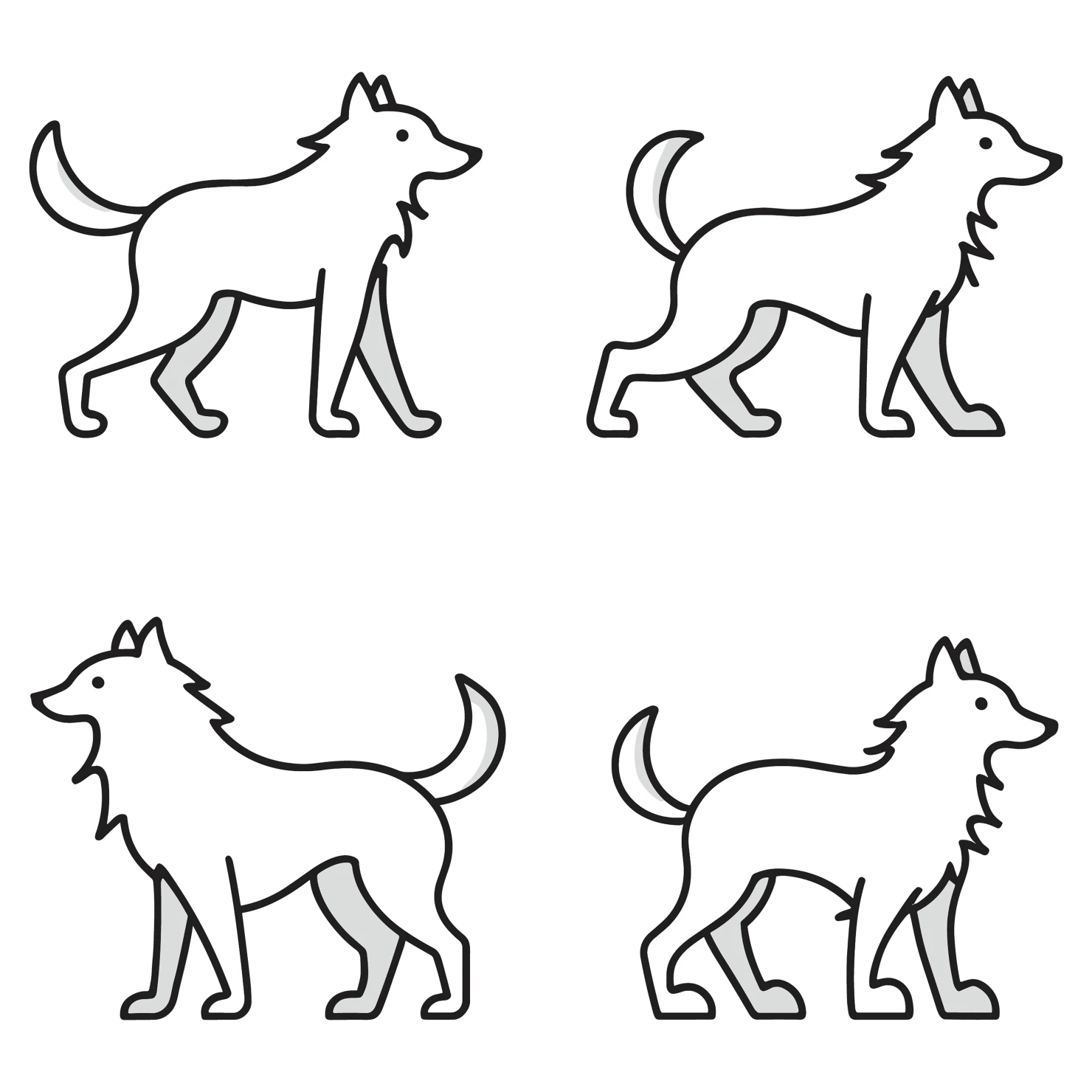Fox customizable icon set design #35094