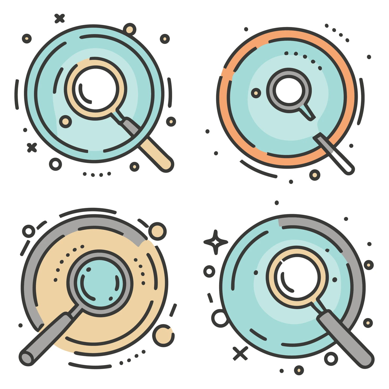 Lenser customizable icon set design #35133