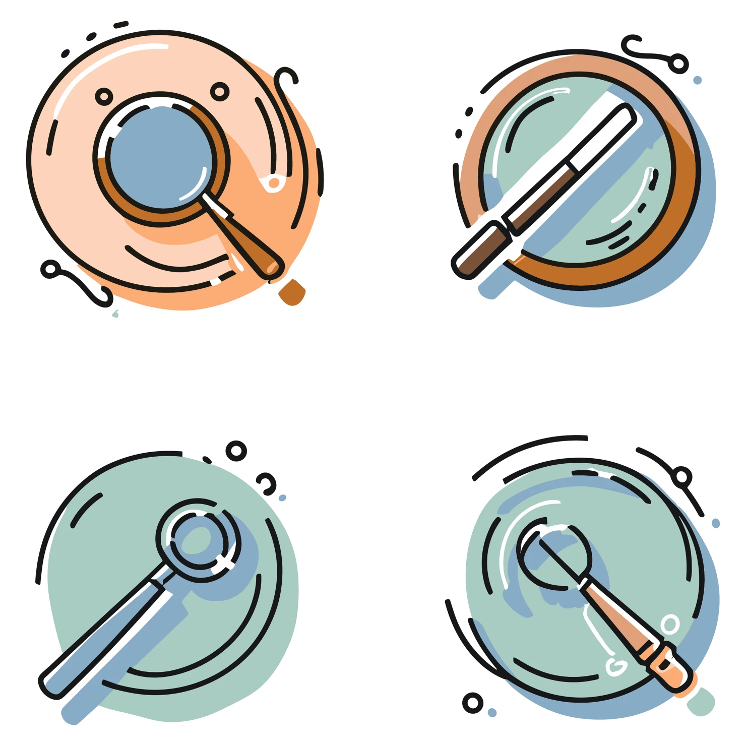 Lenser customizable icon set design #35136