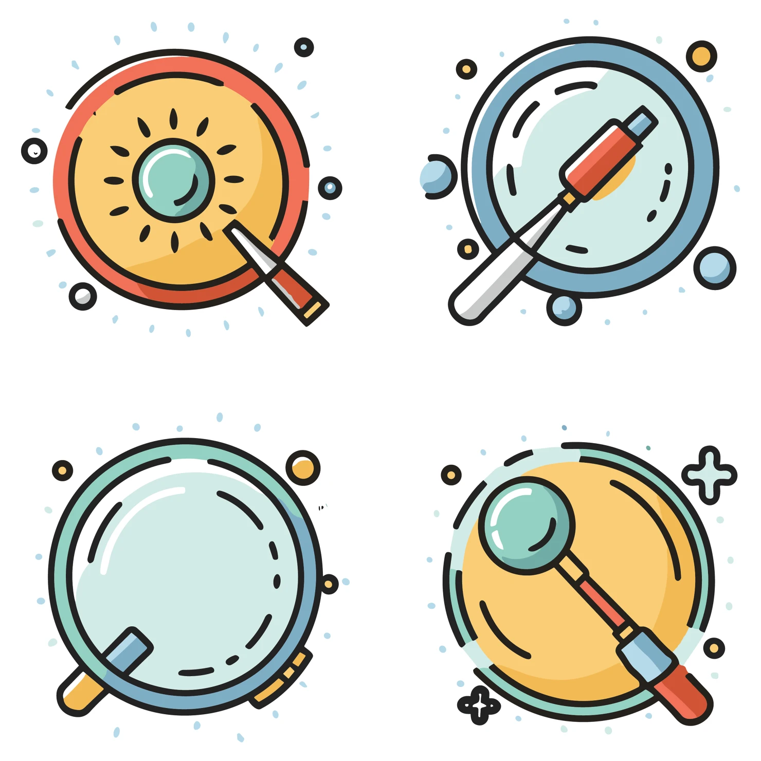 Lenser customizable icon set design #35138