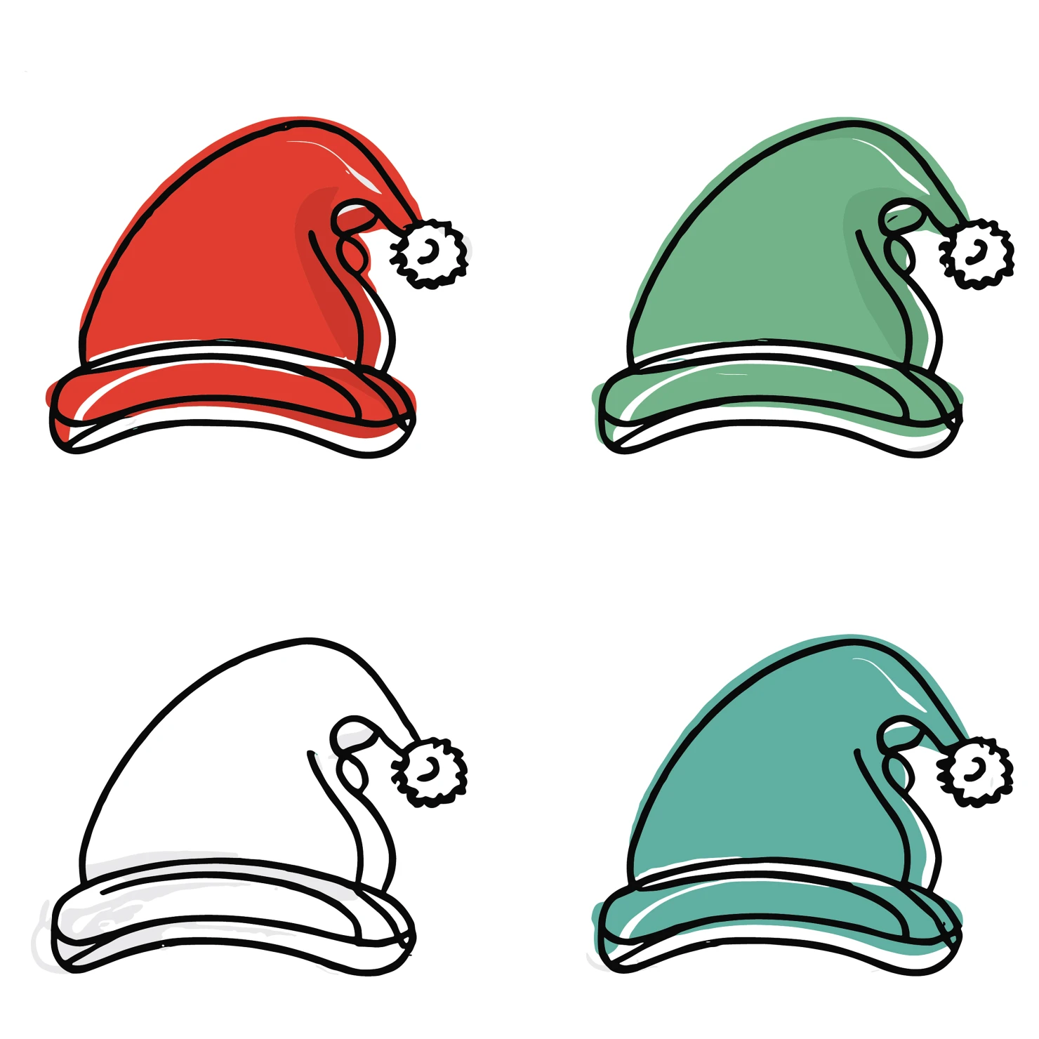 Caps customizable icon set design #35157