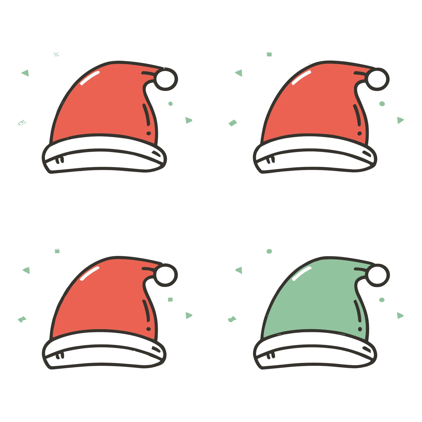 Caps customizable icon set design #35159