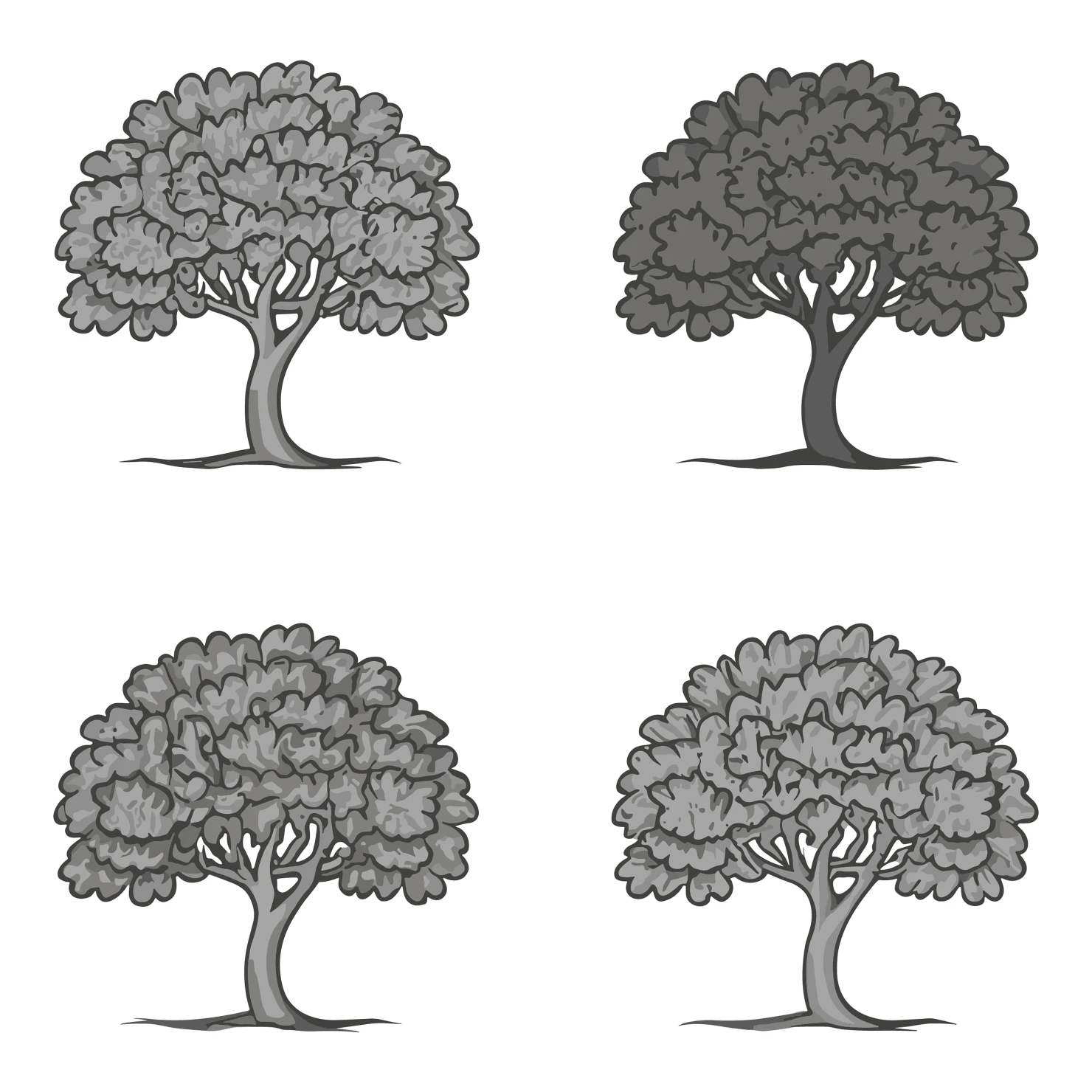 Tree customizable icon set design #35171