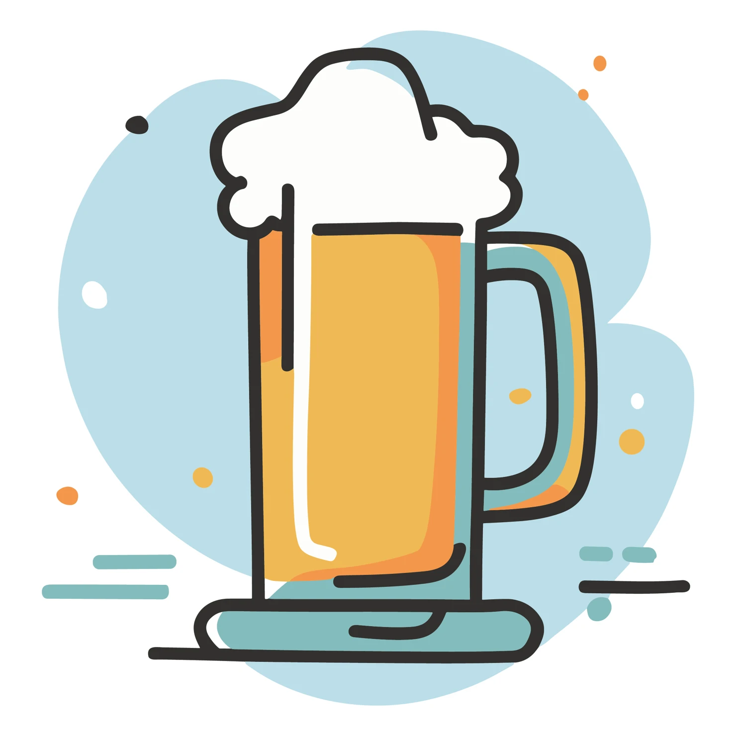 Beer customizable icon set design #35202