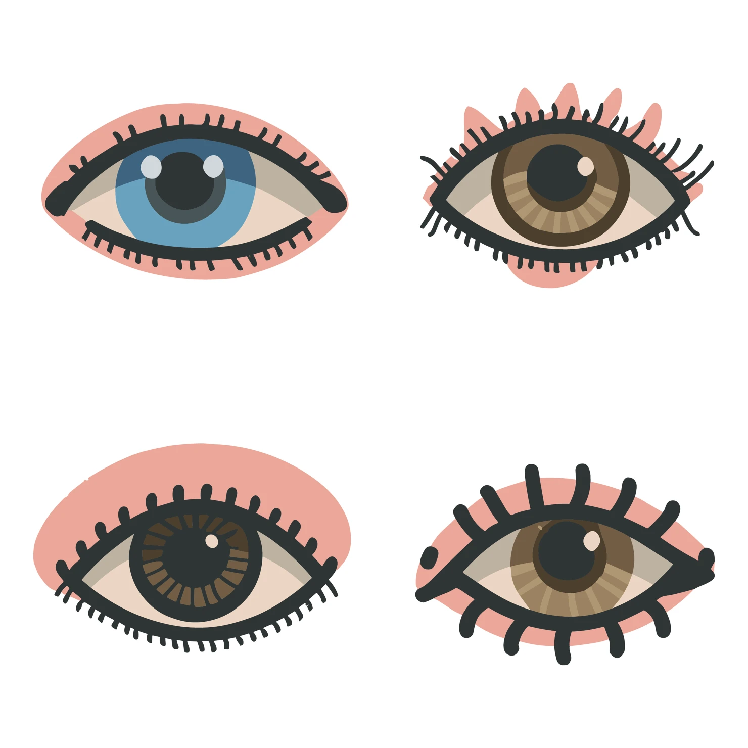 Eye customizable icon set design #35245
