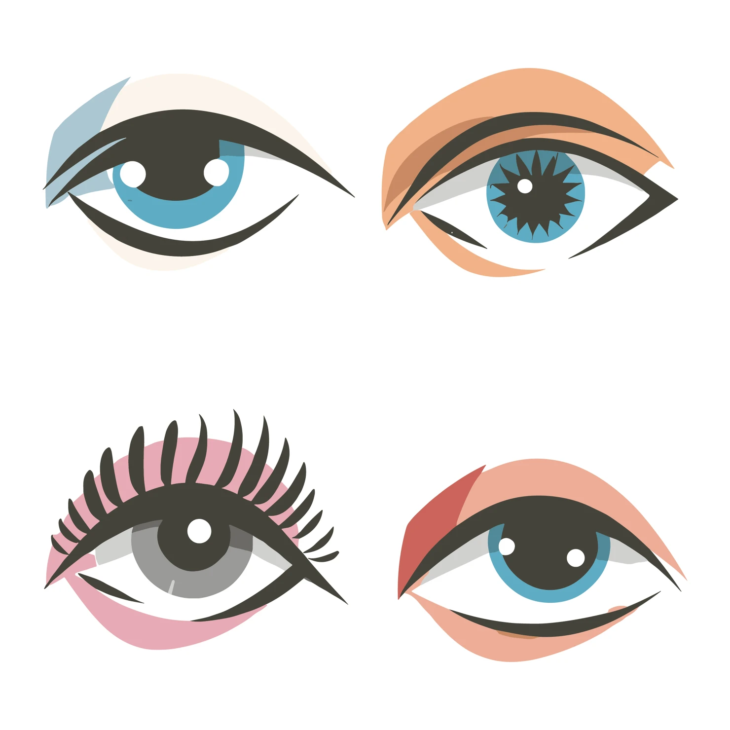 Eye customizable icon set design #35251