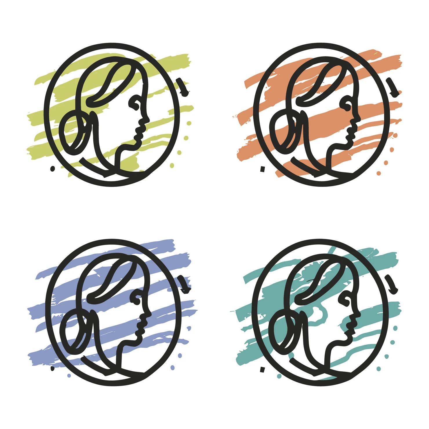 Women customizable clip art set design #35265