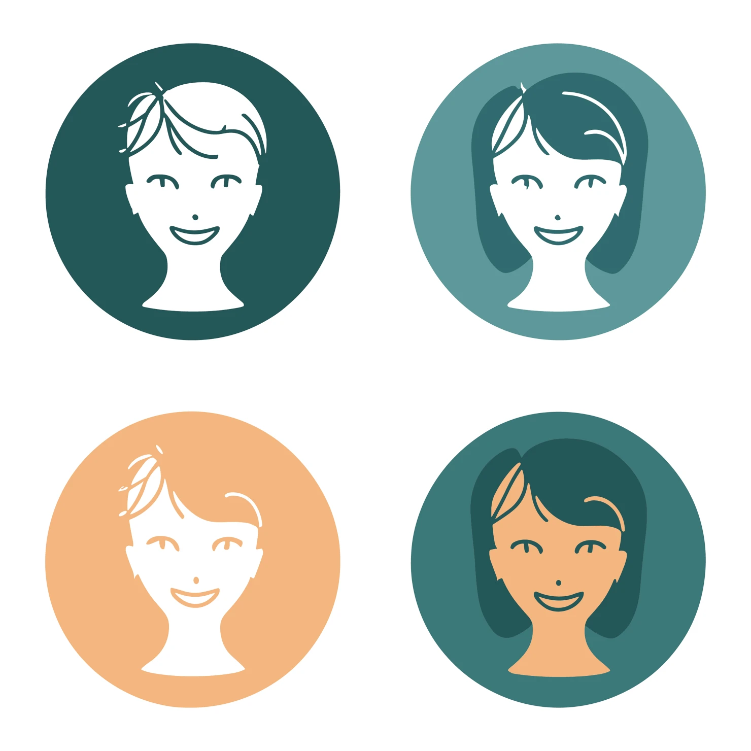 Women customizable clip art set design #35269
