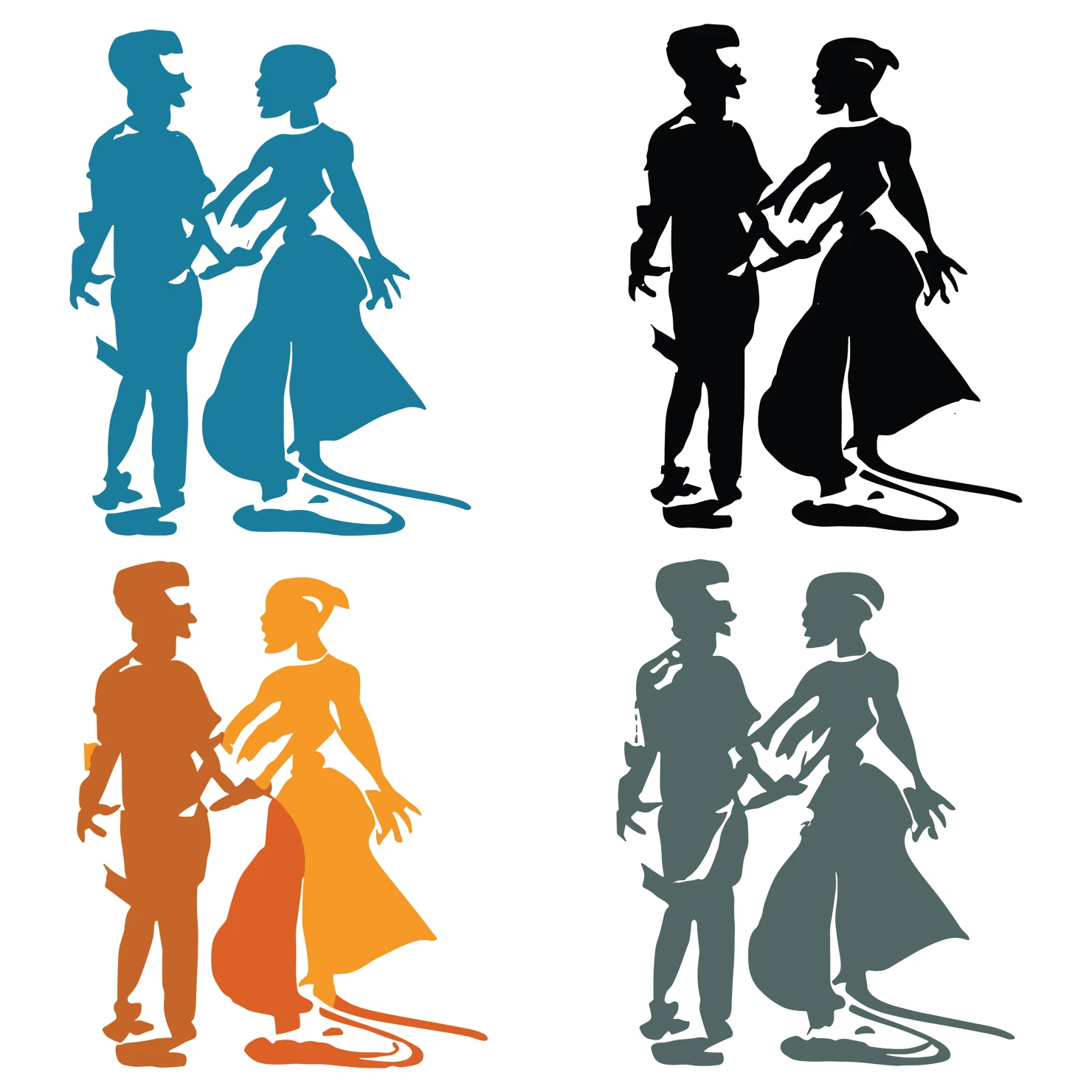 Men and women customizable clip art set design #35292