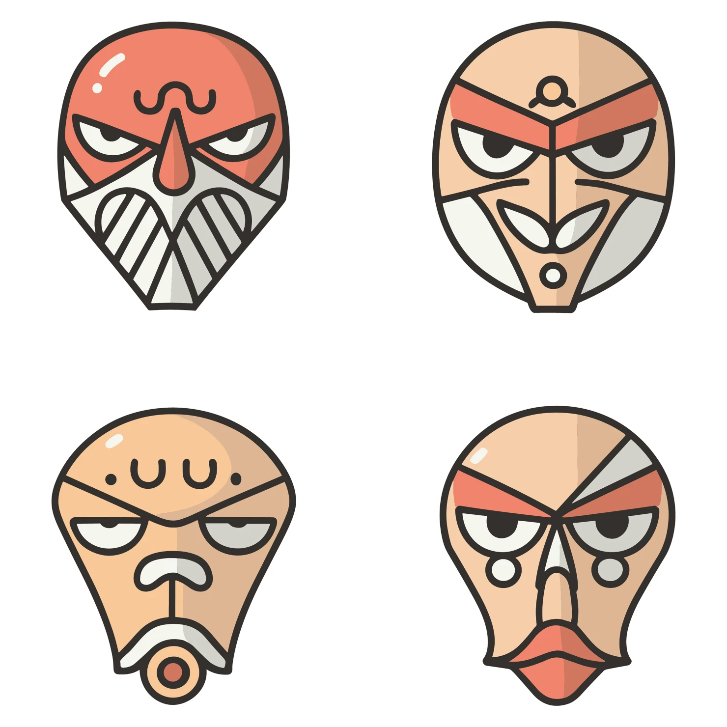 Devil customizable clip art set design #35319