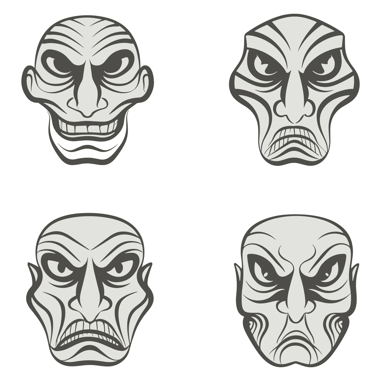 Devil customizable clip art set design #35332