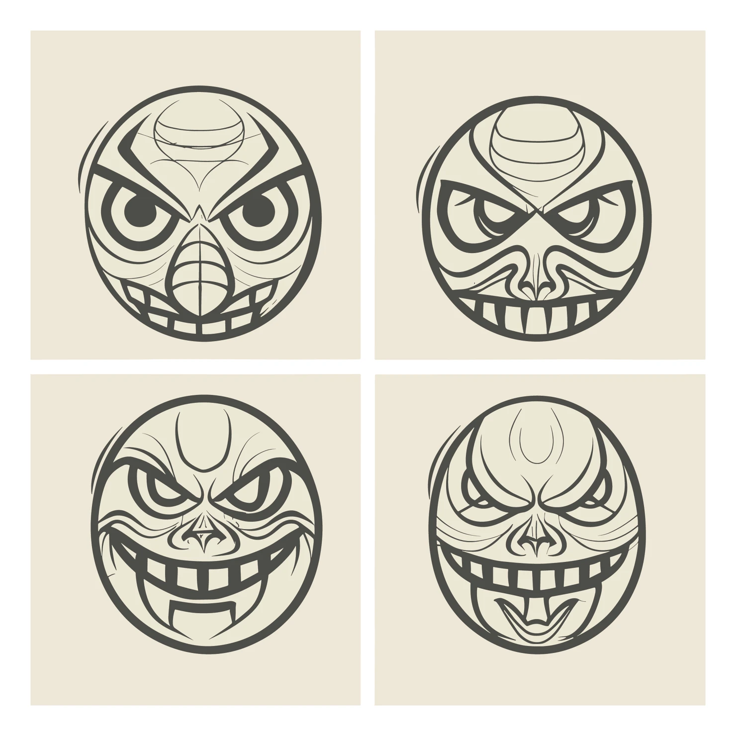 Devil customizable clip art set design #35335