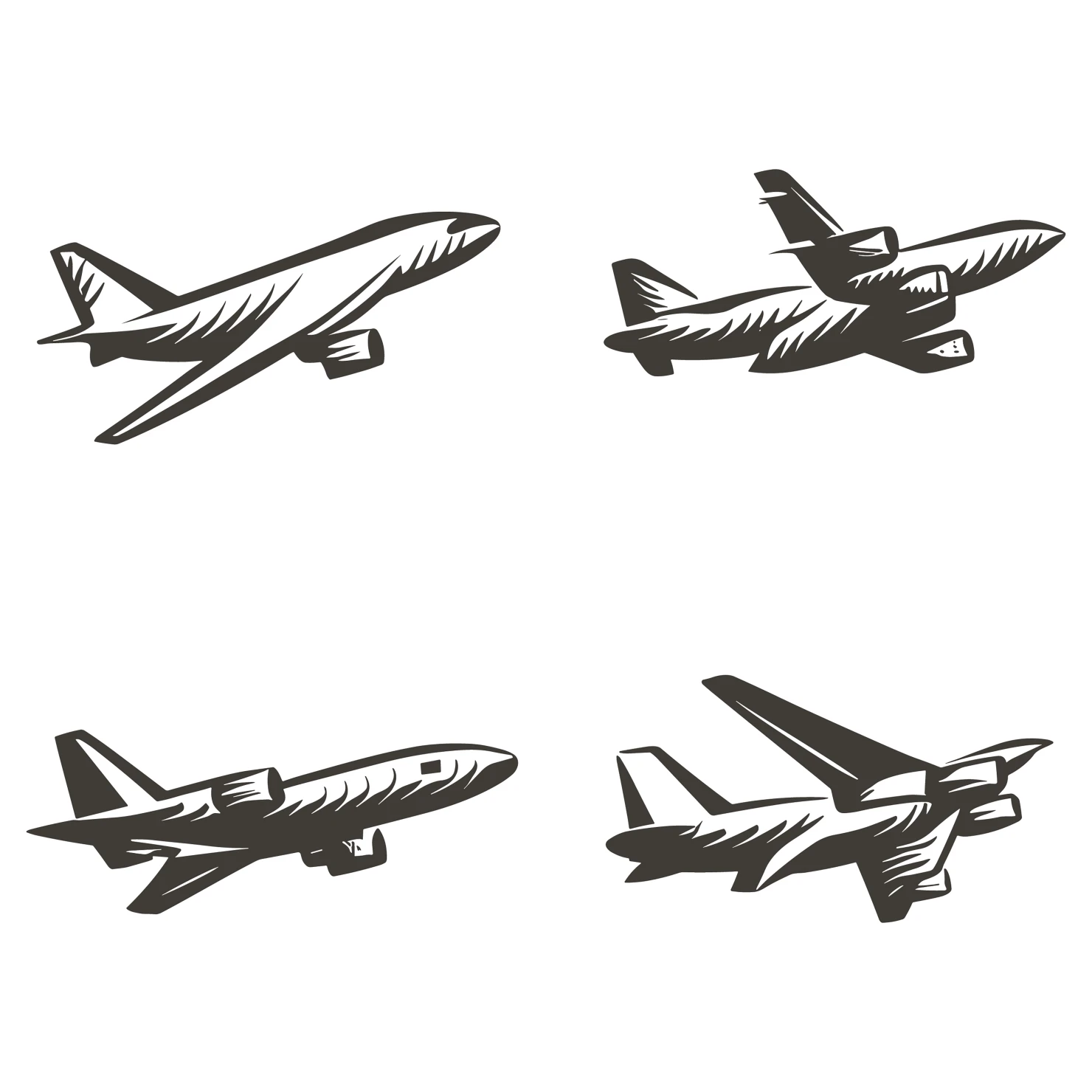 Plane customizable icon set design #35365