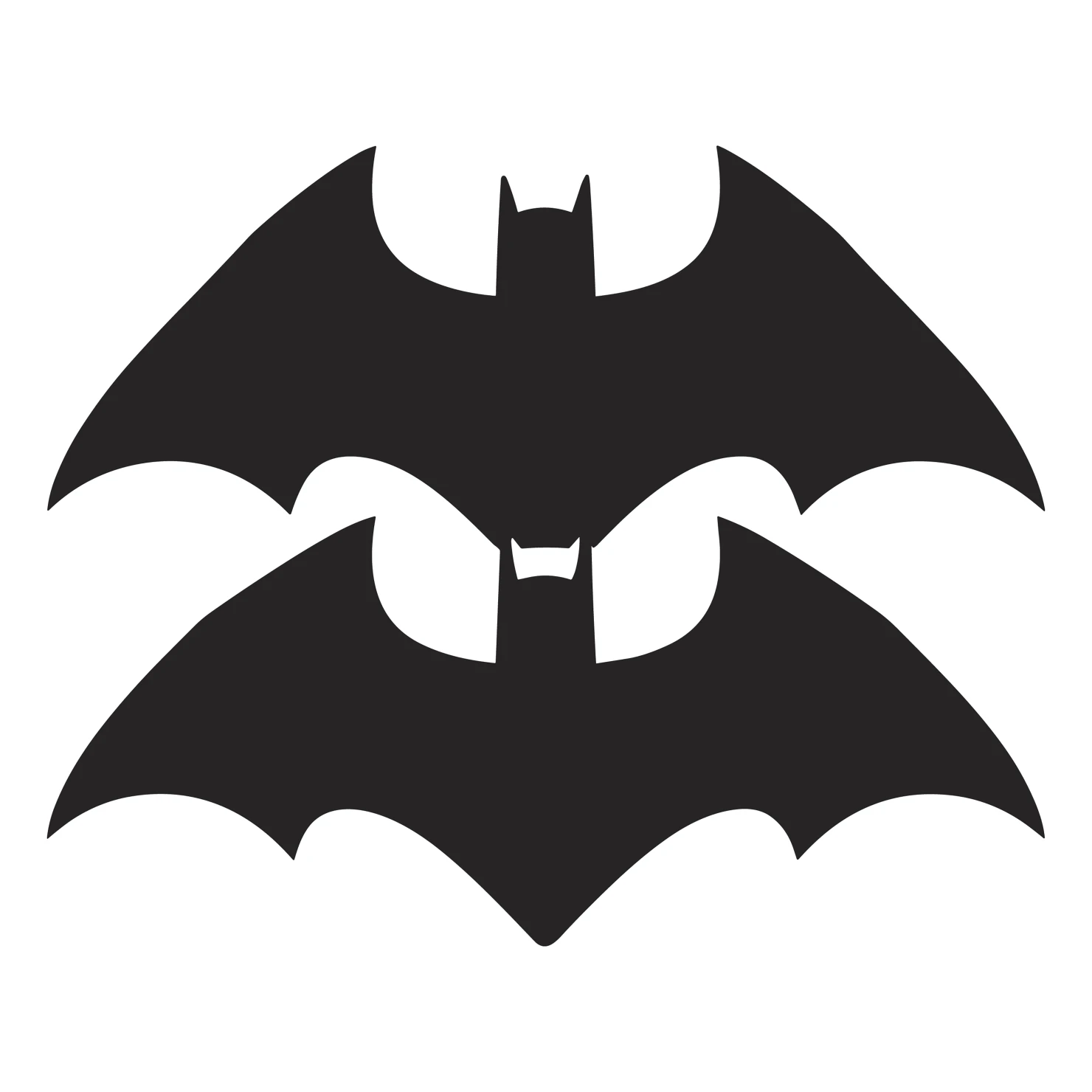 Bat customizable silhouettes set design #35383
