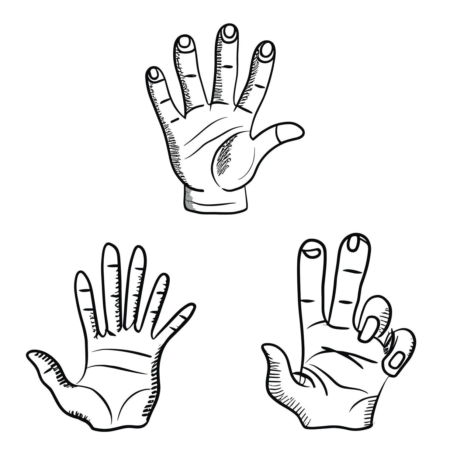 Hand customizable clip art set design #35413